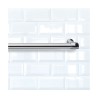 Portarrollo de Papel de Cocina Metaltex Lonardo Metal cromado inoxidable (78 cm)