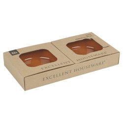 Set de Aperitivo Excellent Houseware Terracota Barro cocido 450 ml u00d8 15,5 x 3,8 cm Cazuela (2 Unidades)