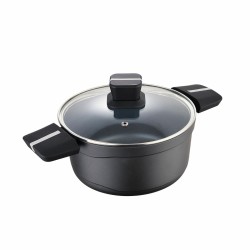 Cacerola Con Tapa San Ignacio Bistro SG6426 Aluminio Negro mate (u00d8 24 x 12 cm)