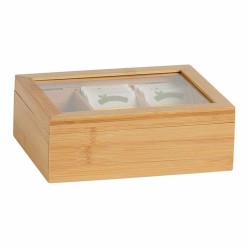 Caja para Infusiones Andrea House cc73015 Bambu00fa 21 x 16 x 7,5 cm