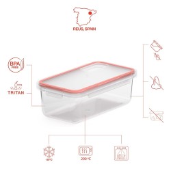 Recipiente Conservador de Alimentos Valira 6090/50 Hermu00e9tico Transparente Plu00e1stico 750 ml