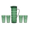 Set de jarra con vasos EDM 827051 Plu00e1stico reciclado (5 Piezas)