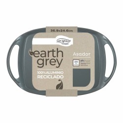 Asadora San Ignacio Earth Grey SG-6755 Gris Aluminio Forjado 36,9 x 24,6 cm Con asas