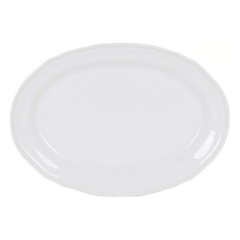 Fuente de Cocina Feuille Oval Porcelana Blanco (28 x 20,5 cm)