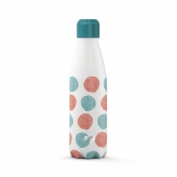 Botella Tu00e9rmica iTotal Dots Blanco Acero Inoxidable 500 ml