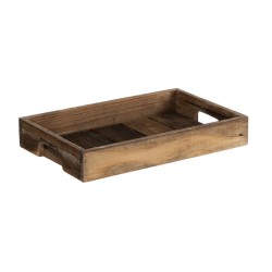 Bandeja de Aperitivos 48 x 32 x 6 cm Natural Madera de abeto 3 Piezas