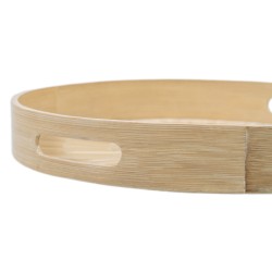 Bandeja de Aperitivos Beige Bambu00fa 35 x 35 x 5 cm Madera MDF