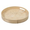 Bandeja de Aperitivos Beige Bambu00fa 35 x 35 x 5 cm Madera MDF