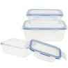 Set de Recipientes de Cocina Hermu00e9ticos Apilables Max Home 6 Unidades 23 x 7,5 x 17,5 cm