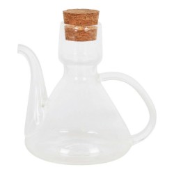 Aceitera La Mediterru00e1nea Bell Vidrio de Borosilicato Con Tapa Silicona (125 cc)