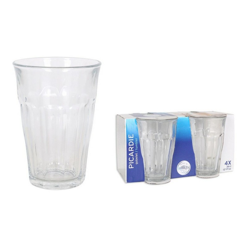 Set de Vasos Duralex Picardie Cristal 4 Unidades (360 cc)