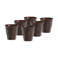 Set de Vasos Duralex Picardie Marru00f3n 90 ml u00d8 6,5 x 6,7 cm (6 Unidades)