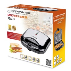 Sandwichera Esperanza EKT011 Negro 1000 W