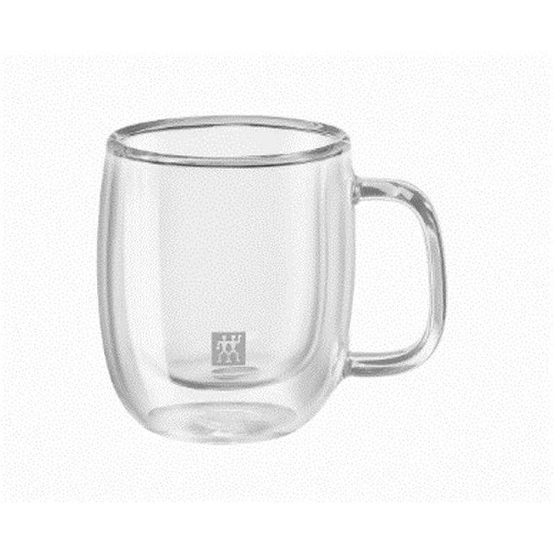 Juego de 2 Tazas de Cafu00e9 Zwilling 39500-110 Vidrio de Borosilicato 80 ml Transparente 2 Piezas (2 Unidades)