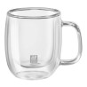 Juego de 2 Tazas de Cafu00e9 Zwilling 39500-110 Vidrio de Borosilicato 80 ml Transparente 2 Piezas (2 Unidades)