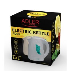 Hervidor y Tetera Elu00e9ctrica Adler AD 08w Blanco 850 W 1 L