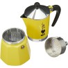 Cafetera Italiana Bialetti Rainbow Amarillo Metal Aluminio 300 ml 6 Tazas