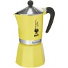 Cafetera Italiana Bialetti Rainbow Amarillo Metal Aluminio 300 ml 6 Tazas