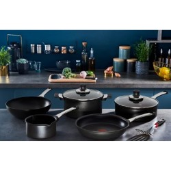 Sartu00e9n Tefal G2690772 Negro Negro/Plateado Aluminio u00d8 30 cm