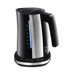 Hervidor y Tetera Elu00e9ctrica Melitta LOOK AQUA DELUXE BLACK EU Negro/Plateado Acero Inoxidable 2400 W 1,7 L