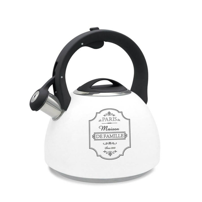 Tetera Feel Maestro MR-1324 Blanco Negro Acero Inoxidable 2,5 L