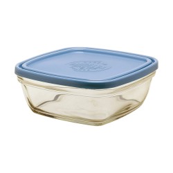 Fiambrera Hermu00e9tica Duralex Freshbox Azul Cuadrada (17 x 17 x 7 cm) (1,15 L)