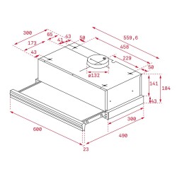 Campana Convencional Teka CNL6415BK 60 cm 385 m3/h 64 dB 110W