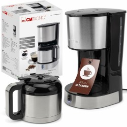 Cafetera Superautomu00e1tica Clatronic KA 3805 Negro Acero 800 W