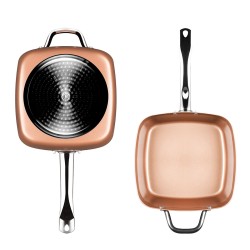 Set de Sartu00e9n Multifunciu00f3n 5 en 1 Copper Coppans InnovaGoods 4 Piezas