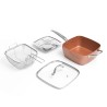 Set de Sartu00e9n Multifunciu00f3n 5 en 1 Copper Coppans InnovaGoods 4 Piezas