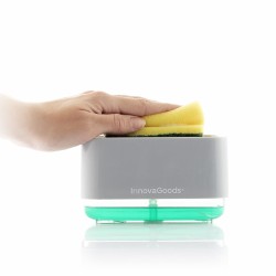 Dispensador de Jabu00f3n 2 en 1 para Fregadero Pushoap InnovaGoods