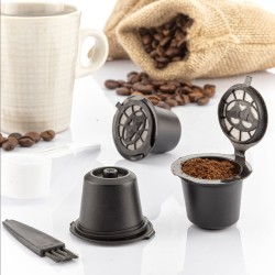 Set de 3 Cu00e1psulas de Cafu00e9 Reutilizables Recoff InnovaGoods