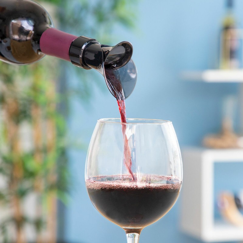 Tapu00f3n Dispensador Aireador de Vino 2 en 1 Wintopp InnovaGoods