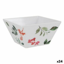 Bol para Aperitivos La Mediterru00e1nea Petunia Melamina Brillo 13 x 13 x 7 cm (24 Unidades)