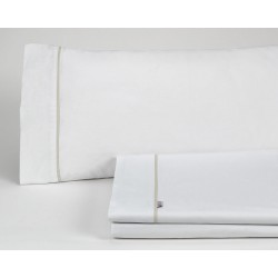 Juego de Sábanas Alexandra House Living Blanco Cama de 105 3 Piezas