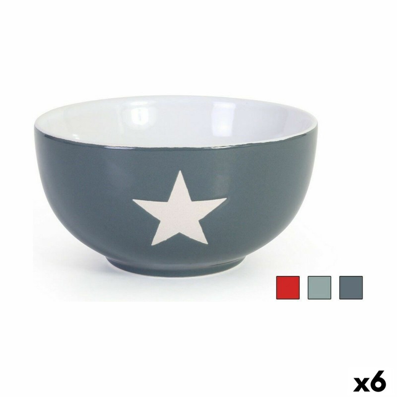 Cuenco Home Style Star 525 ml Ceru00e1mica (6 Unidades)