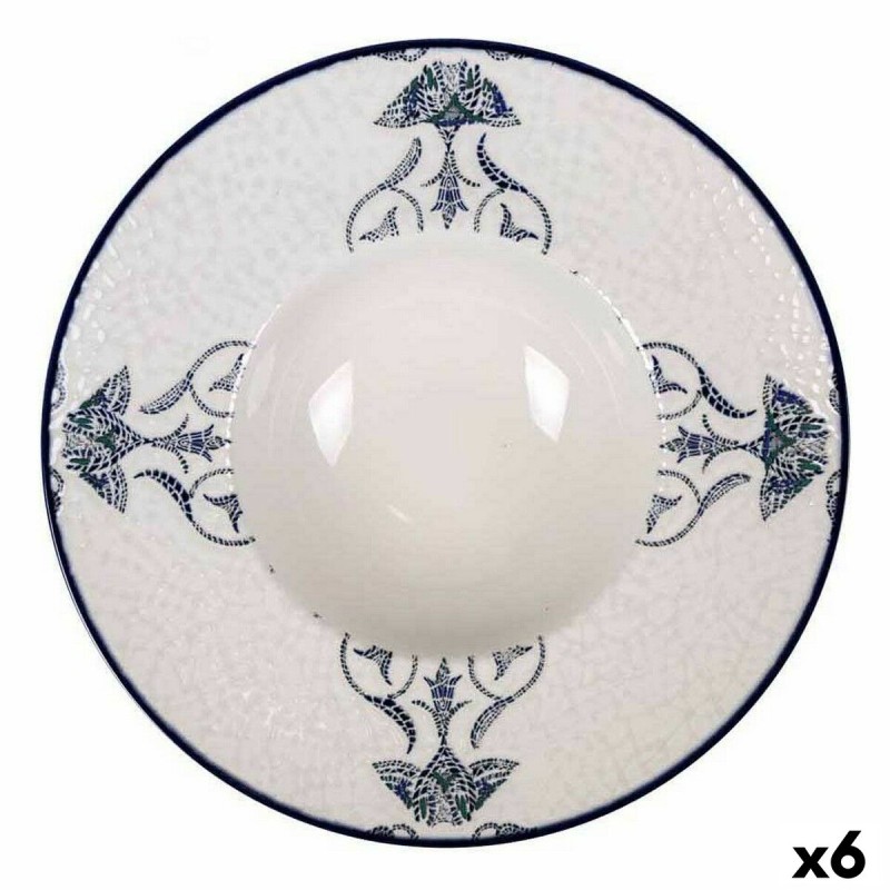 Plato para Pasta La Mediterru00e1nea Rosetta Porcelana u00d8 28 cm (6 Unidades)