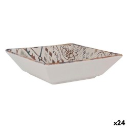 Ensaladera La Mediterru00e1nea Grecia Porcelana 18 x 18 x 5 cm (24 Unidades)