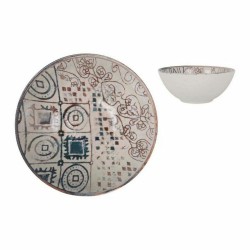 Bol La Mediterru00e1nea Grecia Porcelana Azul Marru00f3n u00d8 16 x 7 cm (24 Unidades)