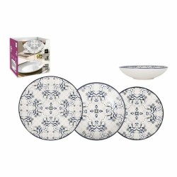 Set de Vajilla La Mediterru00e1nea Tesa 12 Piezas Porcelana (2 Unidades)