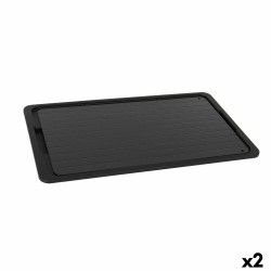 Bandeja Percutti  Funciu00f3n descongelar Negro 39 x 23 cm (2 Unidades)