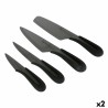 Set de Cuchillos Santa Clara Ceru00e1mica 4 Piezas Negro 17 cm 17 (2 Unidades)