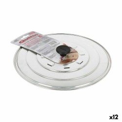 Tapa para Sartu00e9n con Desvaporizador Quttin Aluminio u00d8 32,5 cm (12 Unidades)