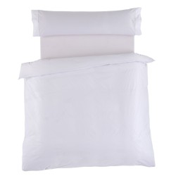 Juego de funda nórdica Alexandra House Living Blanco Cama de 150 3 Piezas