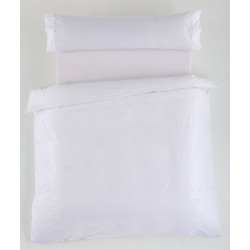 Juego de funda nórdica Alexandra House Living Blanco Cama de 150 3 Piezas