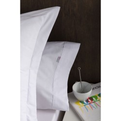 Juego de funda nórdica Alexandra House Living Blanco Cama de 150 3 Piezas