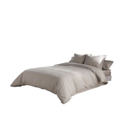 Juego de funda nórdica Alexandra House Living Beige Cama de 135/140 5 Piezas