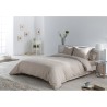 Juego de funda nórdica Alexandra House Living Beige Cama de 135/140 5 Piezas