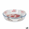 Fuente para Horno Quttin  Vidrio 2,3 L u00f8 26 x 5,9 cm (6 Unidades)