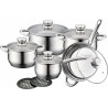 Bateru00eda de Cocina Royalty Line 1231 Acero 12 Piezas